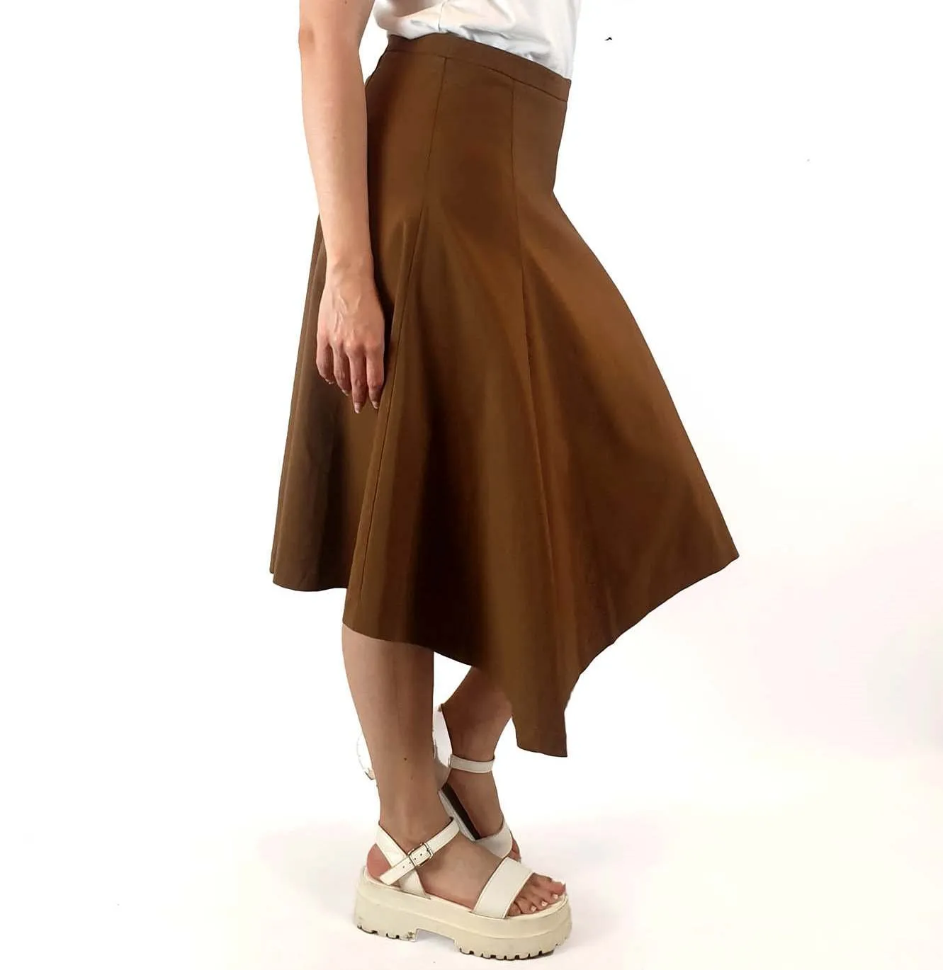 George tan A-line skirt size 10