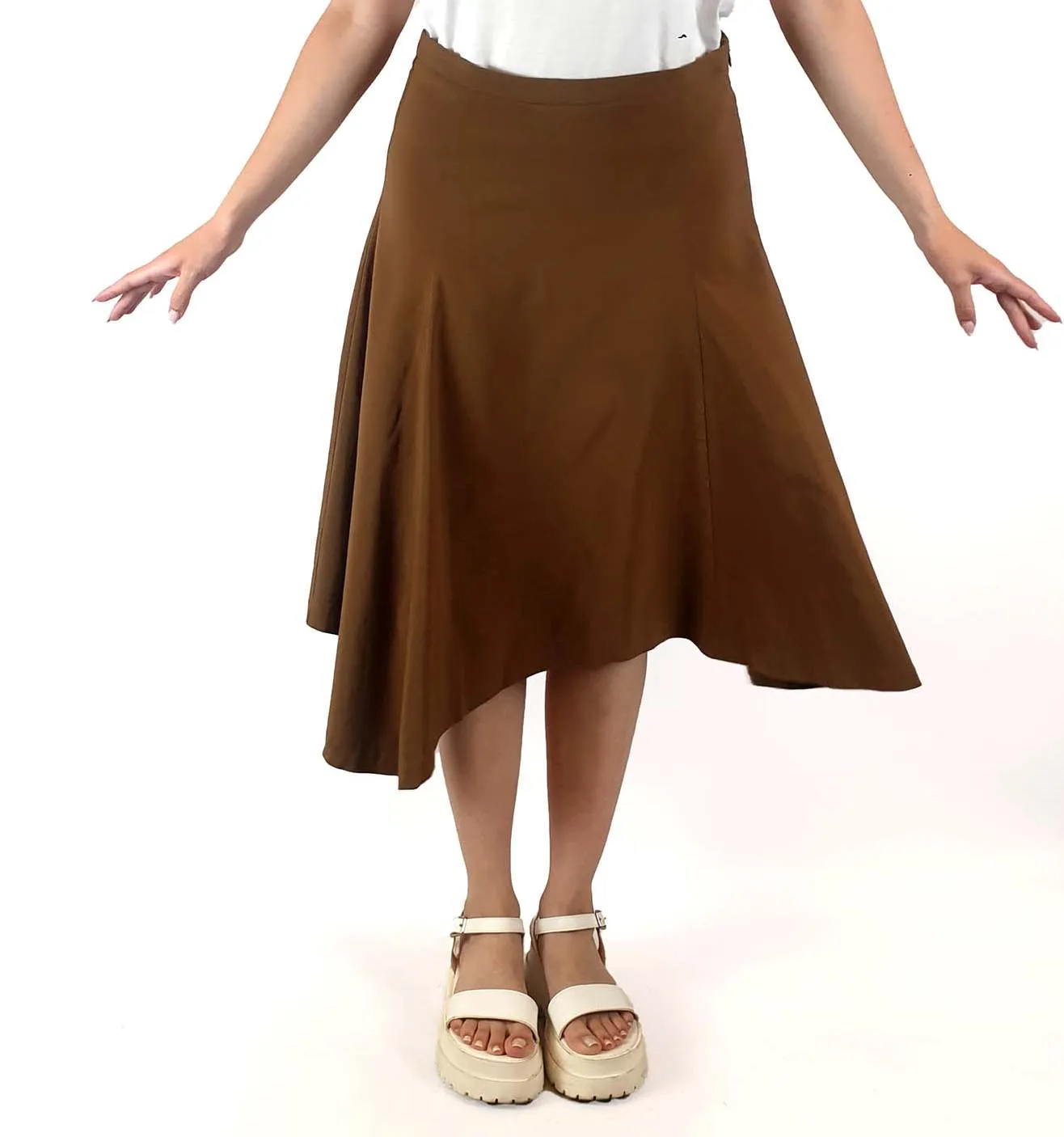 George tan A-line skirt size 10