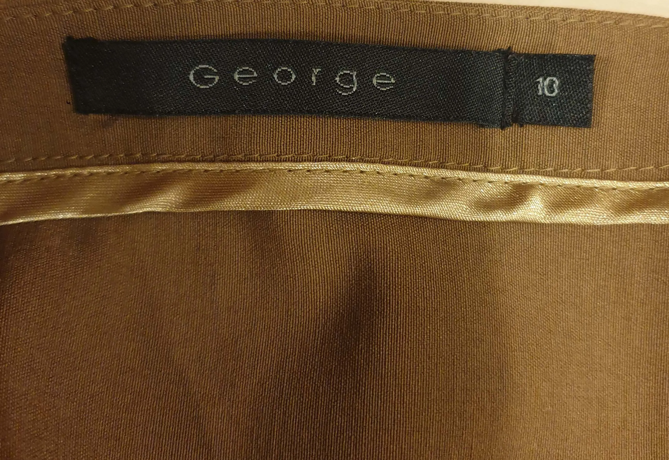 George tan A-line skirt size 10