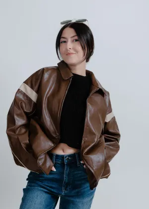 Georgia Leather Bomber Jacket
