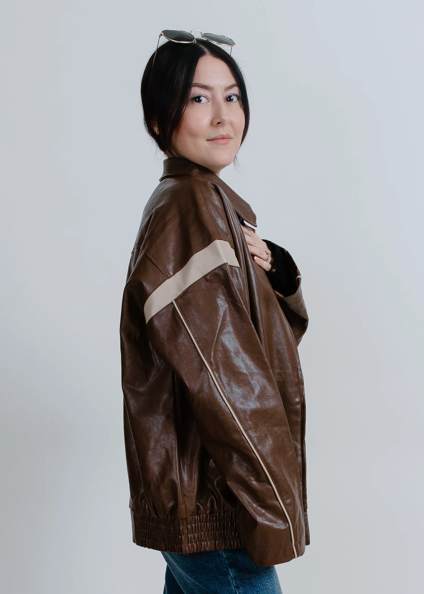 Georgia Leather Bomber Jacket