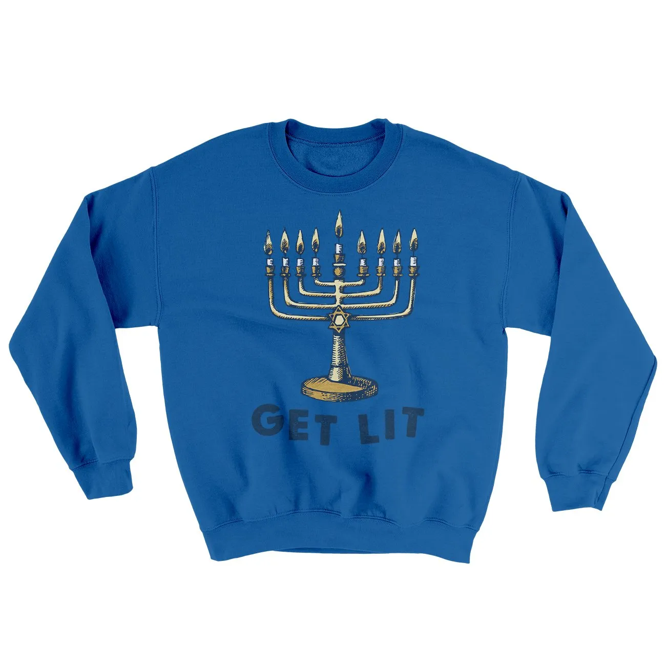 Get Lit for Hanukkah Ugly Sweater