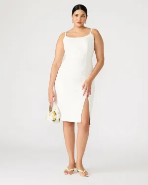 GISELLE DENIM DRESS WHITE