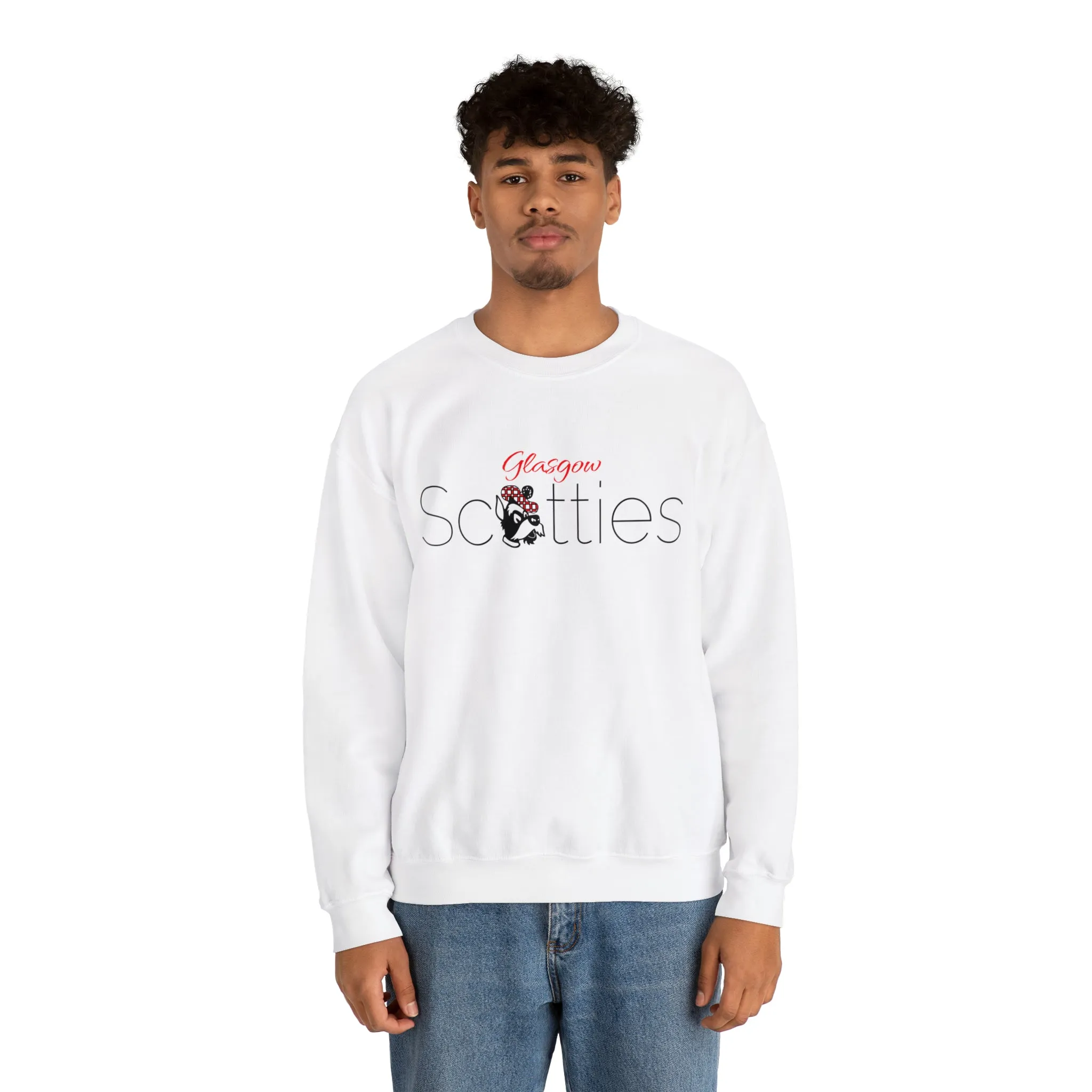 Glasgow Scotties Unisex Heavy Blend™ Crewneck Sweatshirt in White