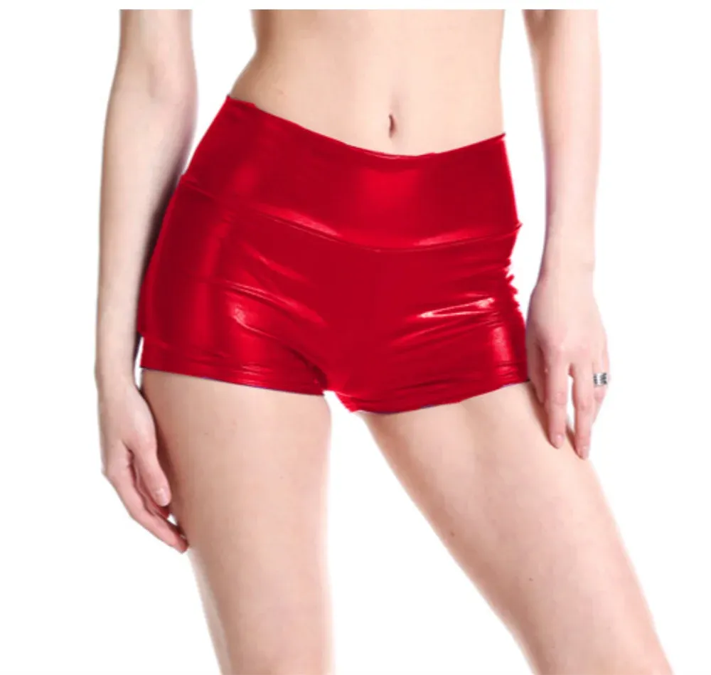Glossy Patent Leather Bodycon Miniskirt Club Party