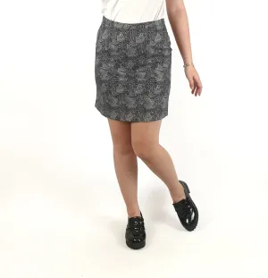 Gorman black and white print mini skirt size 10 (best fits size 6)