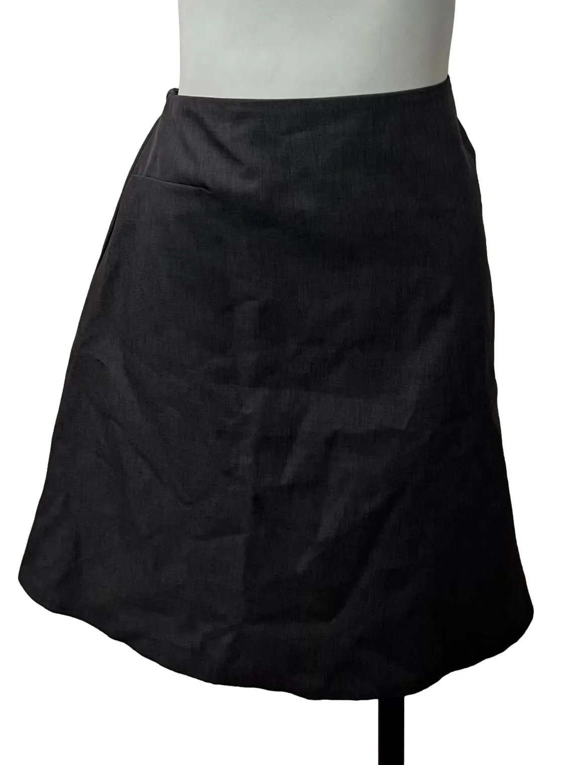 Grey A-Line Skirt