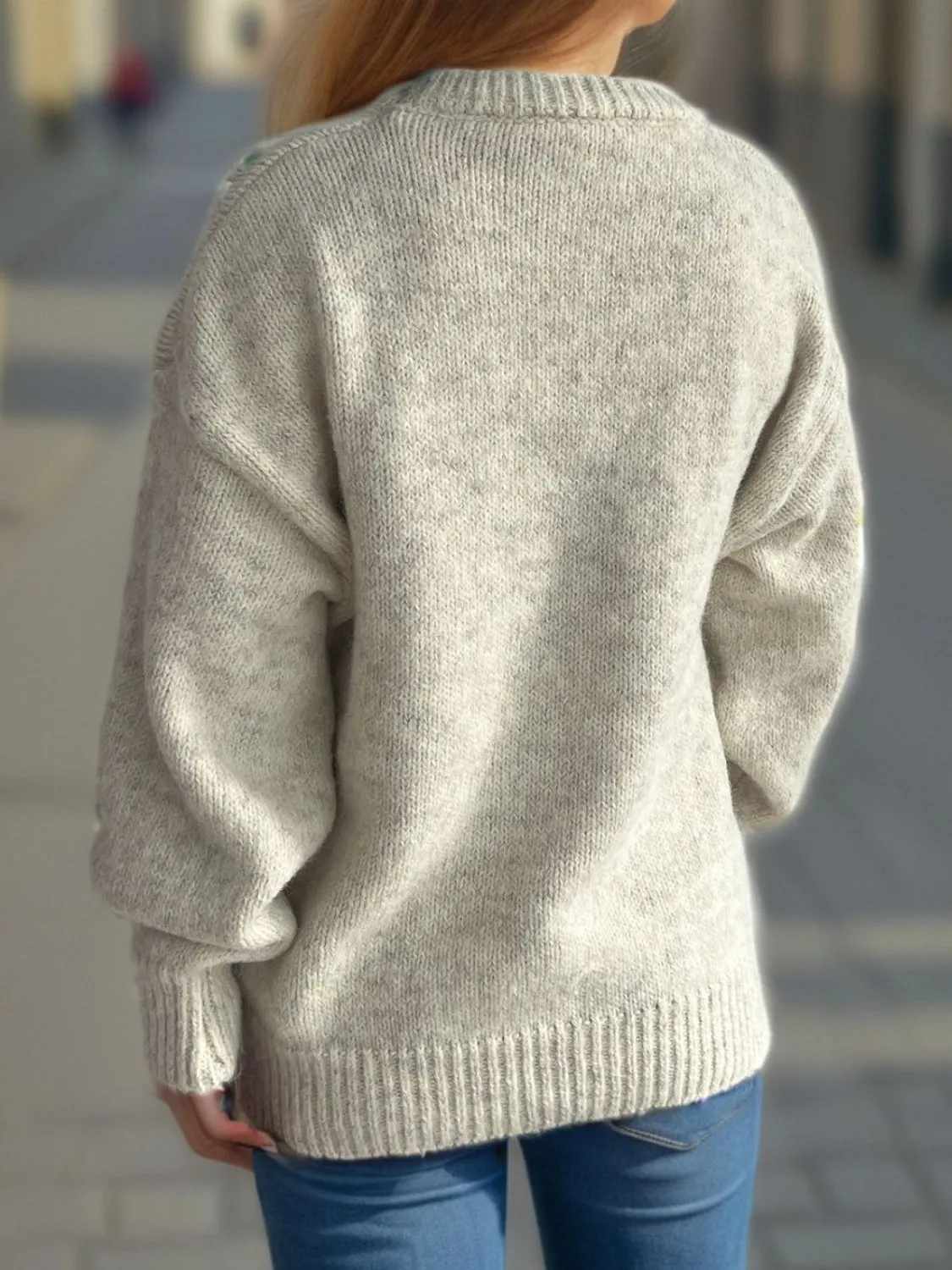 Hazel Blues® |  Round Neck Long Sleeve Sweater
