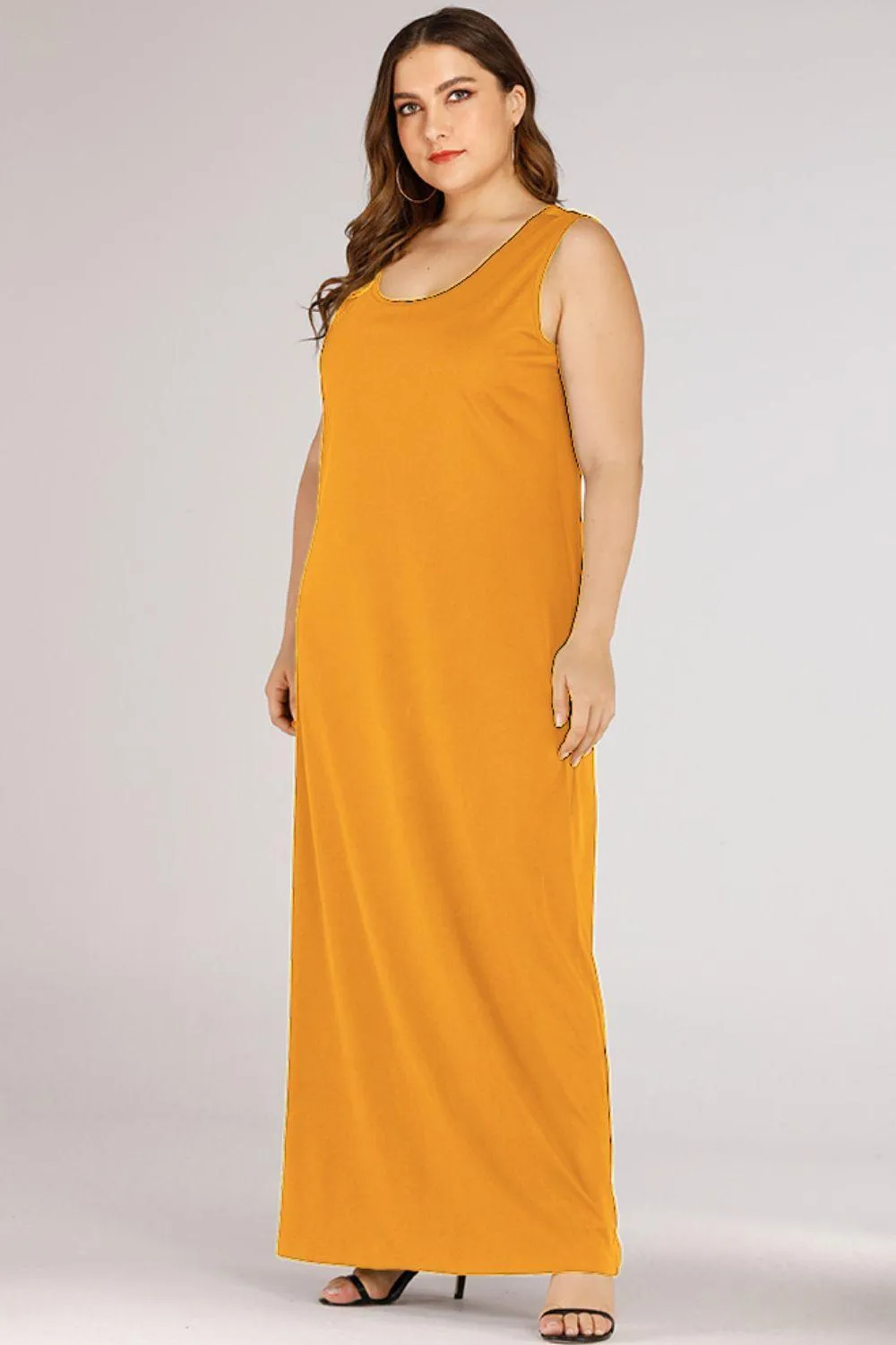 Hazel Blues® | Scoop Neck Maxi Tank Dress