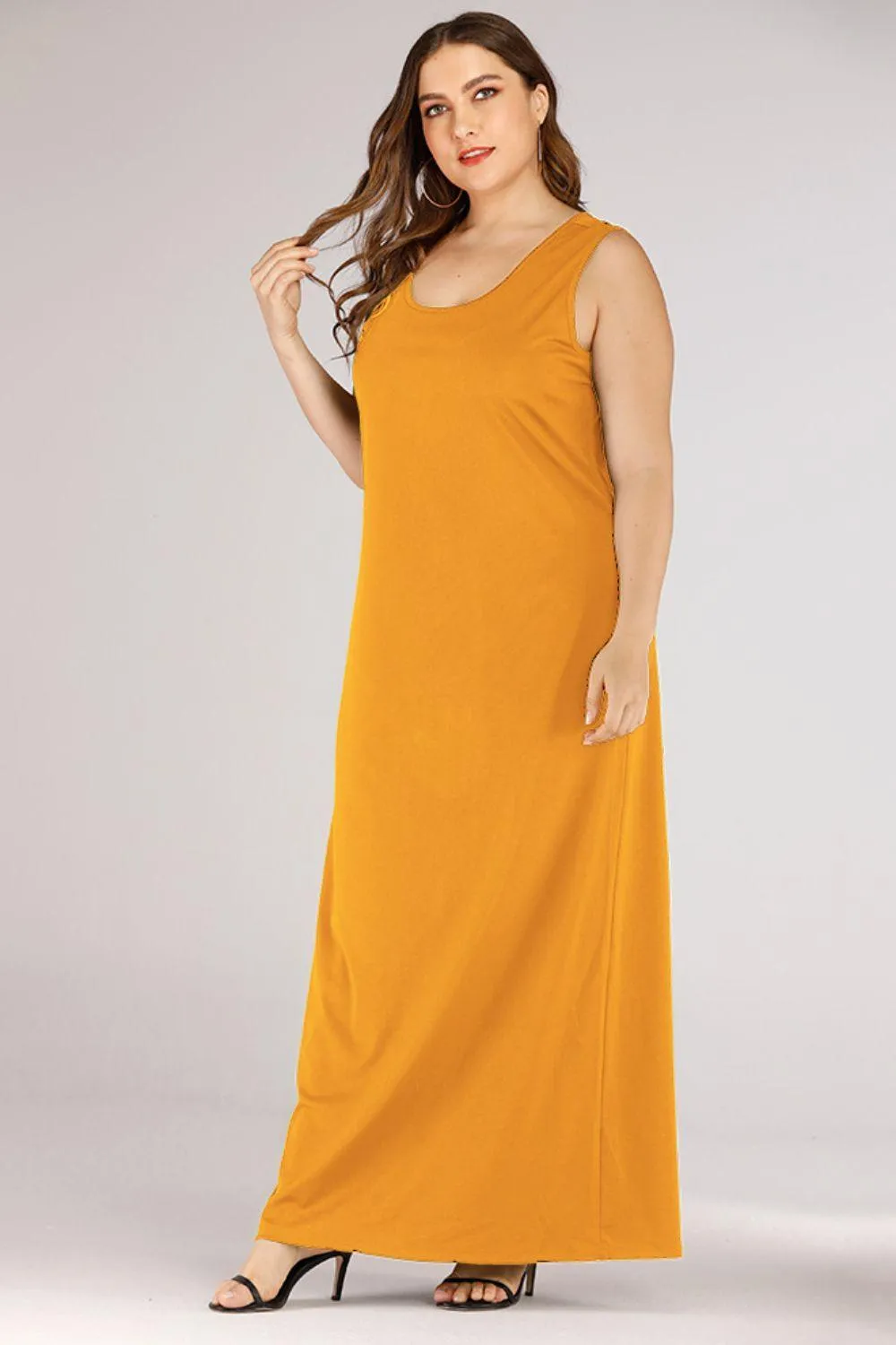 Hazel Blues® | Scoop Neck Maxi Tank Dress