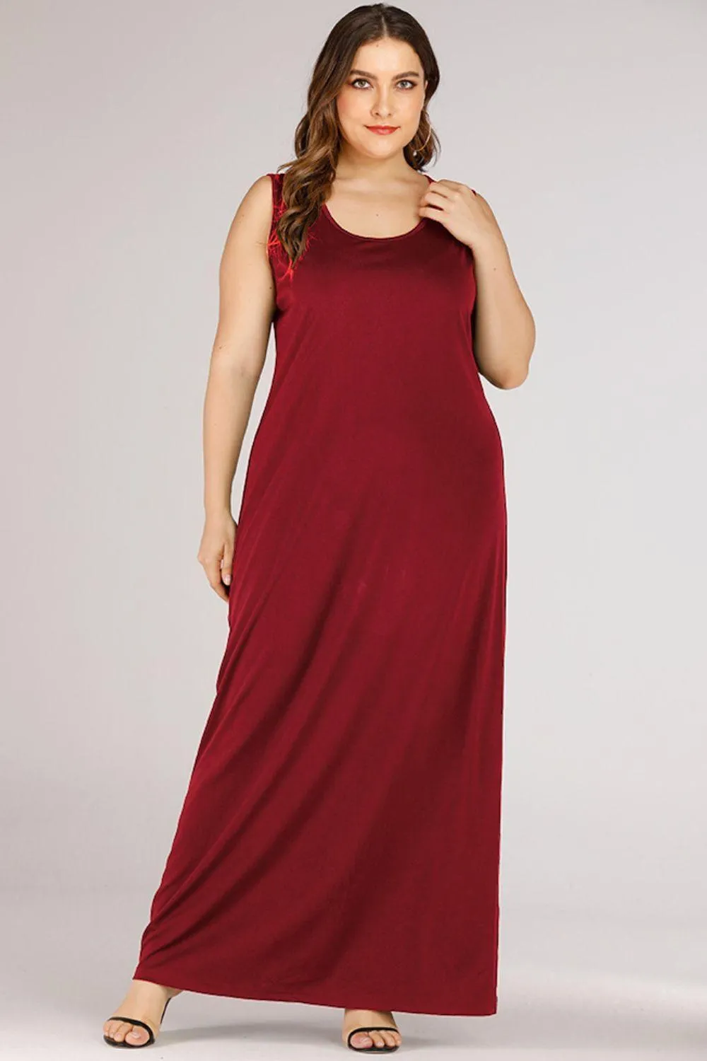 Hazel Blues® | Scoop Neck Maxi Tank Dress