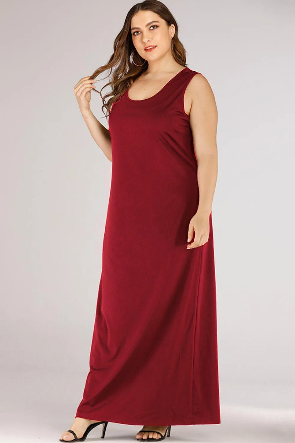 Hazel Blues® | Scoop Neck Maxi Tank Dress
