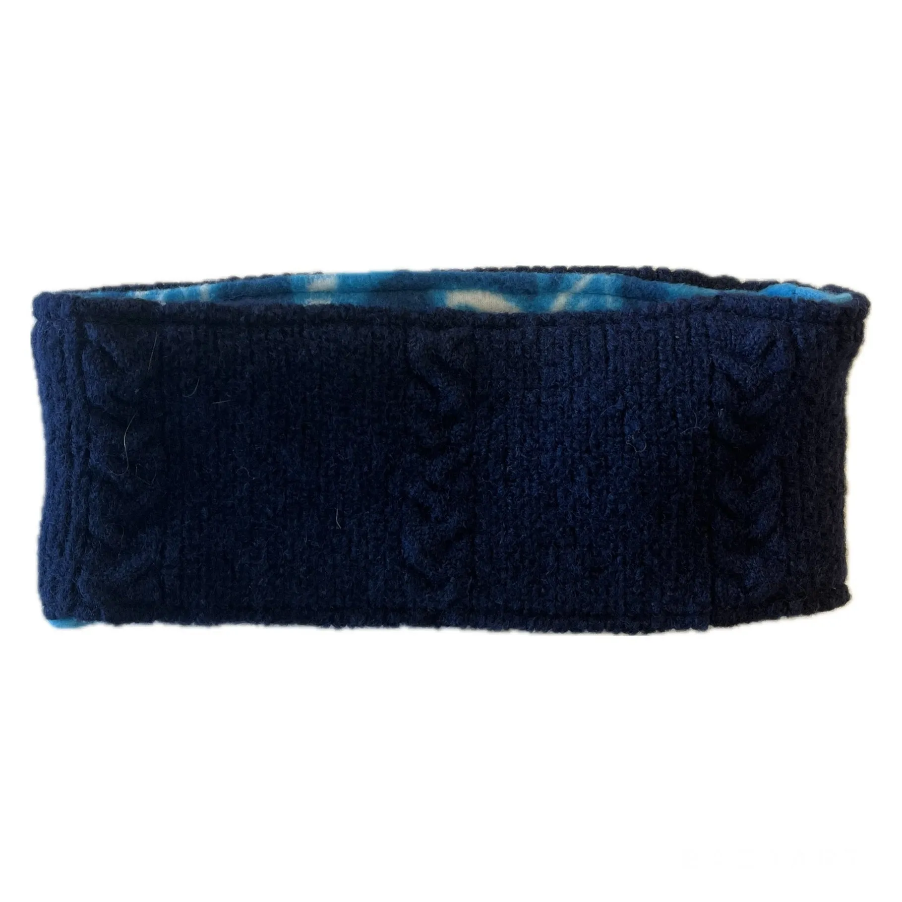 Headband - Navy Cable Knit - 037