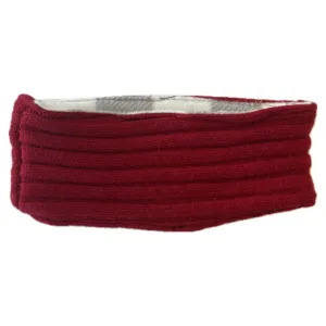 Headband - Red Cable Knit - 042