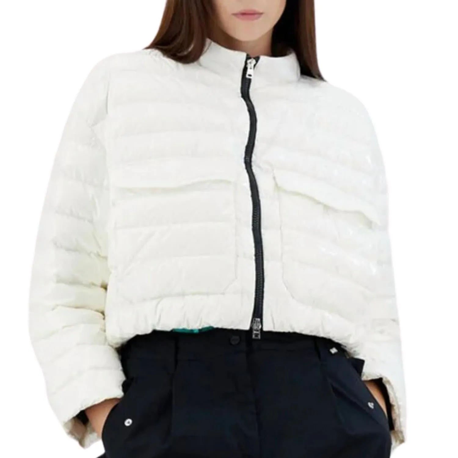 Herno - Gloss Crop Bomber Jacket
