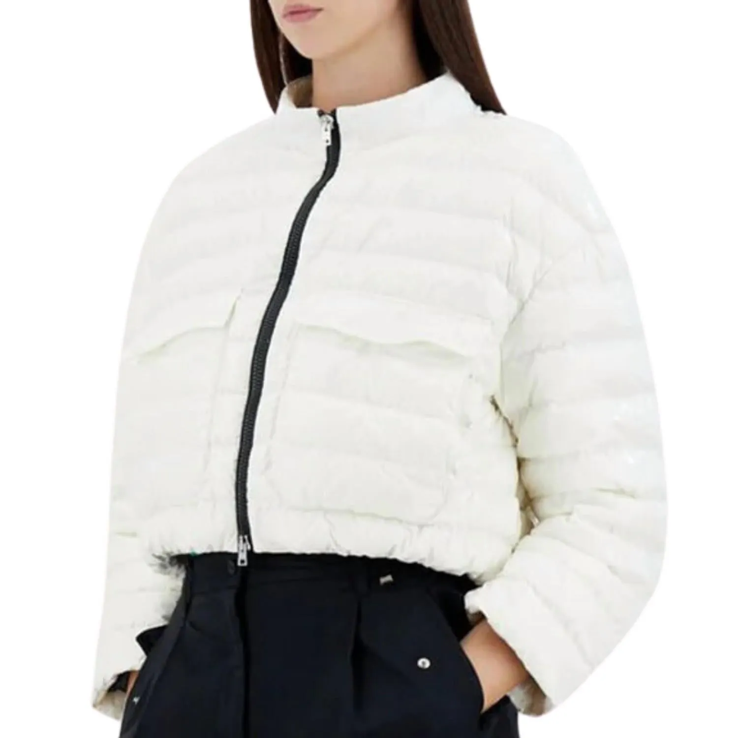Herno - Gloss Crop Bomber Jacket