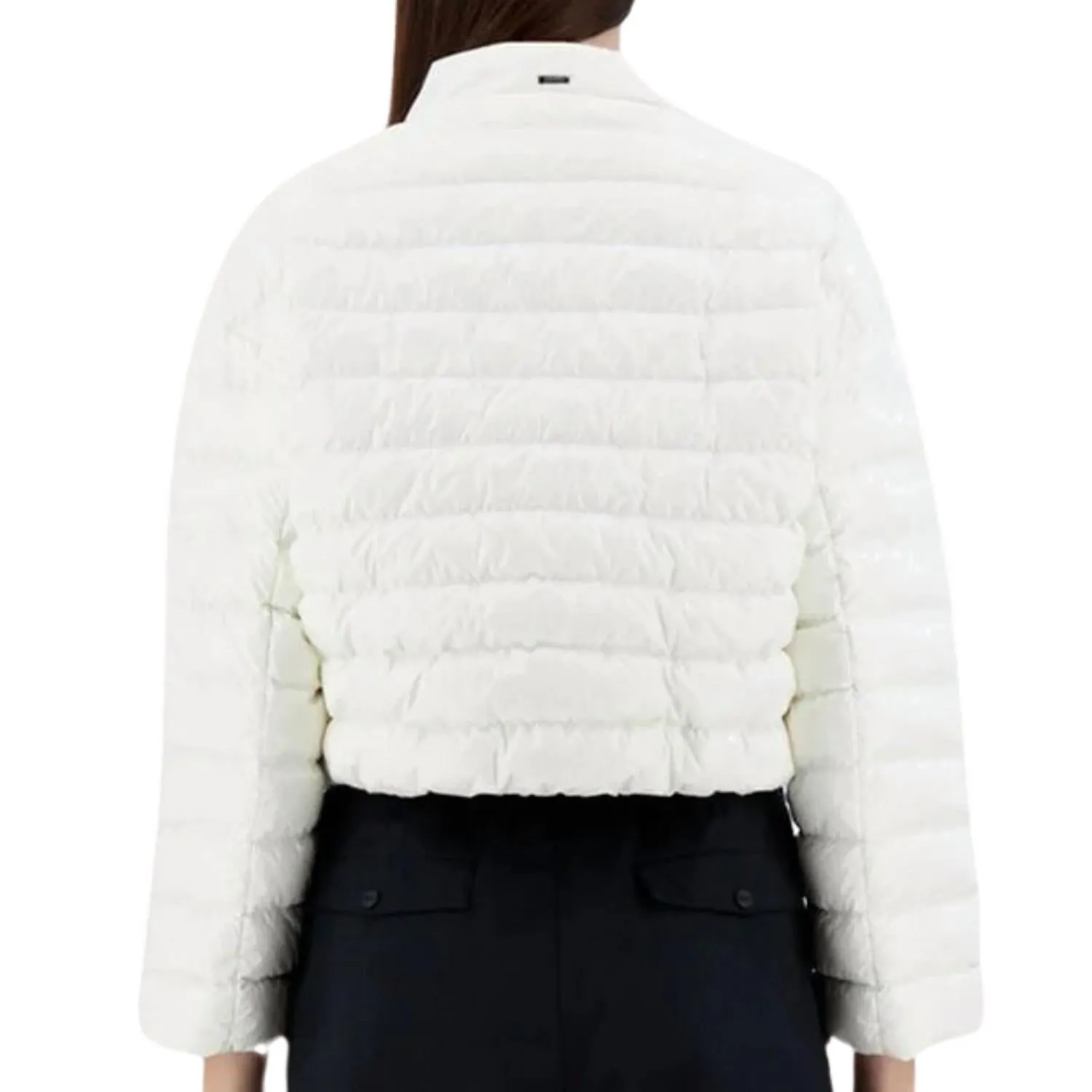 Herno - Gloss Crop Bomber Jacket