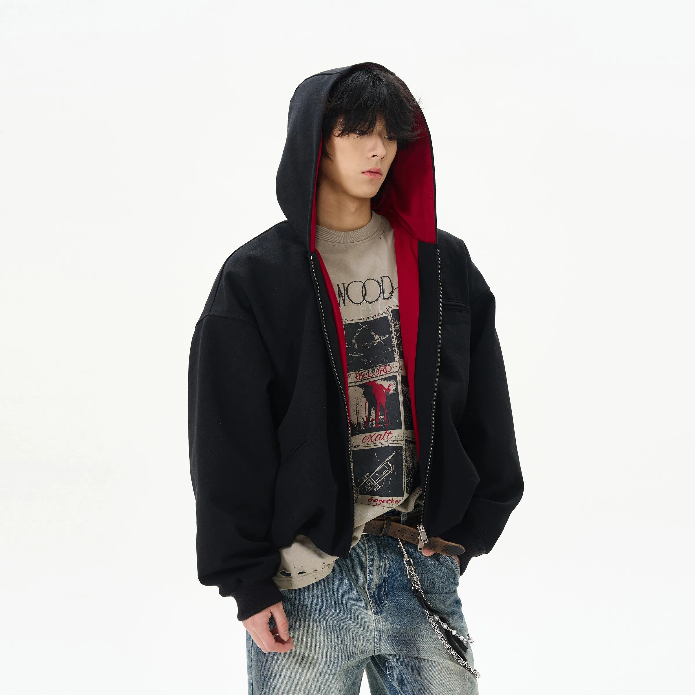 Hooded Denim Jacket