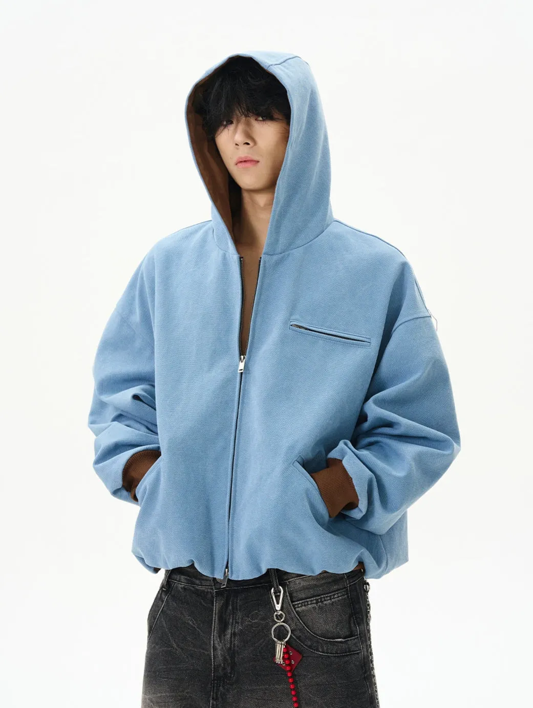Hooded Denim Jacket