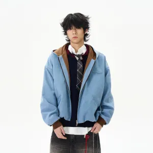 Hooded Denim Jacket