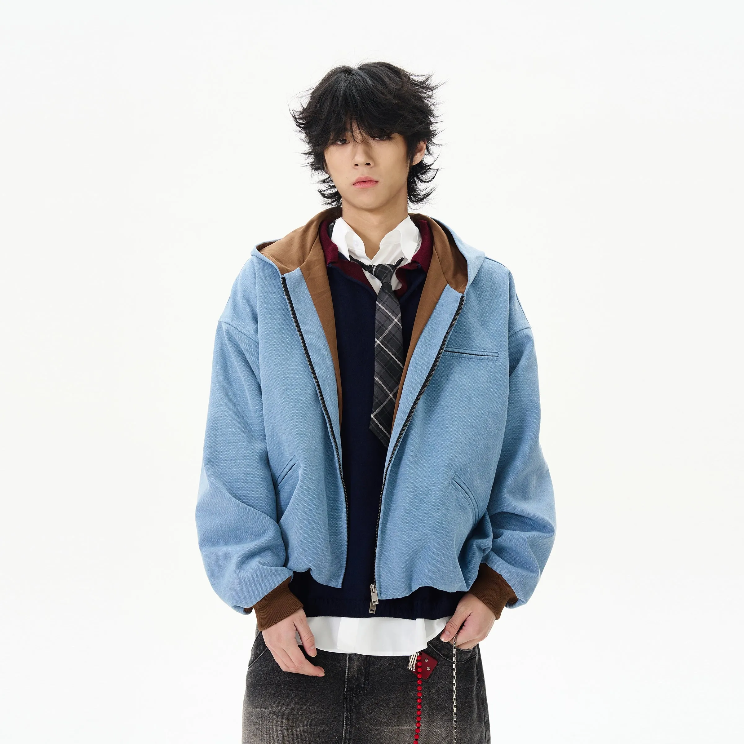 Hooded Denim Jacket