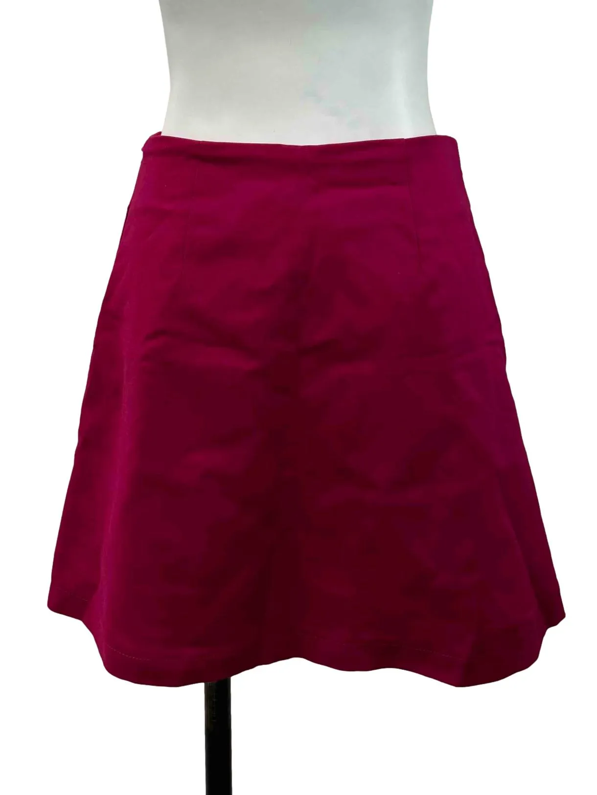 Hot Pink Flare Mini Skirt