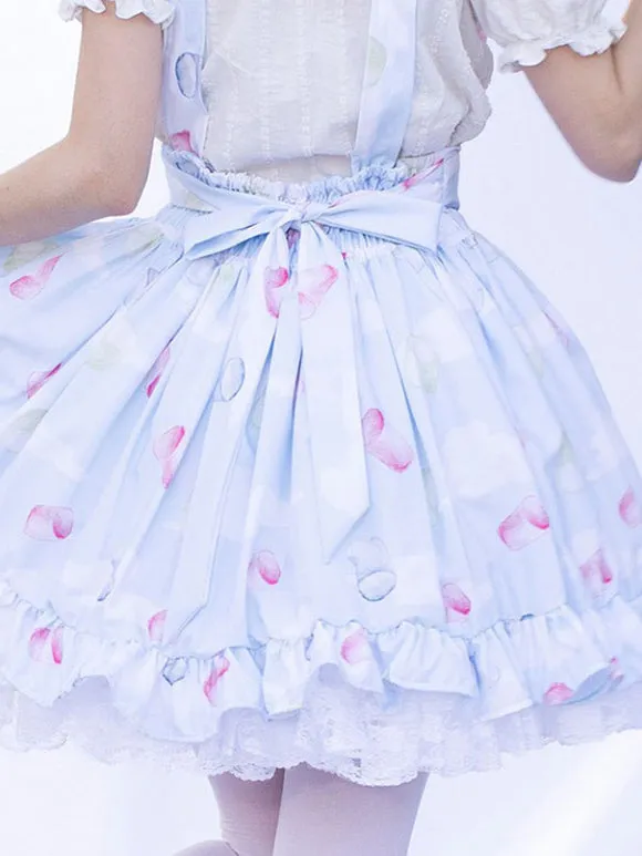 Idol clothes Lolita SK Cardcaptor Sakura   Ruffles As Image Floral Print Lolita Skirts