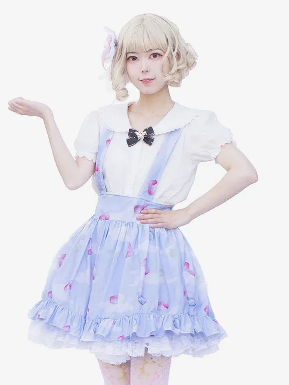 Idol clothes Lolita SK Cardcaptor Sakura   Ruffles As Image Floral Print Lolita Skirts