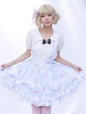 Idol clothes Lolita SK Cardcaptor Sakura   Ruffles As Image Floral Print Lolita Skirts