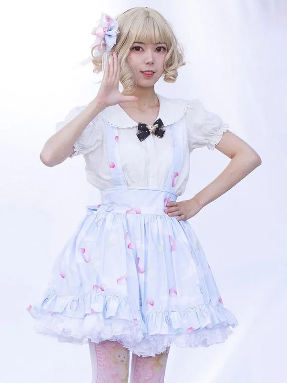 Idol clothes Lolita SK Cardcaptor Sakura   Ruffles As Image Floral Print Lolita Skirts