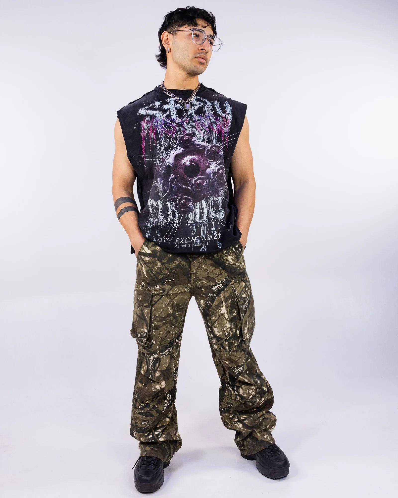 In Hiding Camo Baggy Unisex Cargo Pants