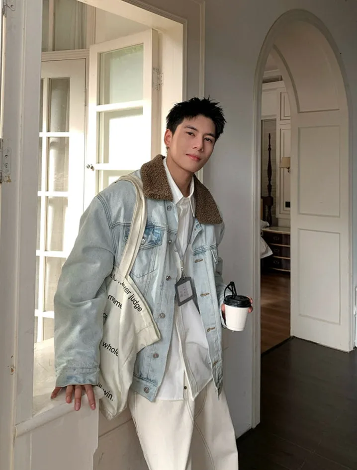 Insulated Sherpa Lining Denim Jacket