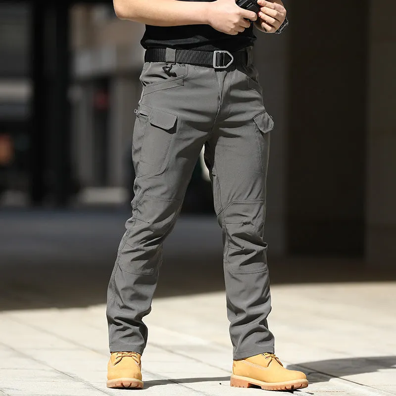 IX9 Multi-pocket Overalls Mens Outdoor Waterproof Canvas Fabric Woven Customization Casual Camo Straight Pockets tactical pants