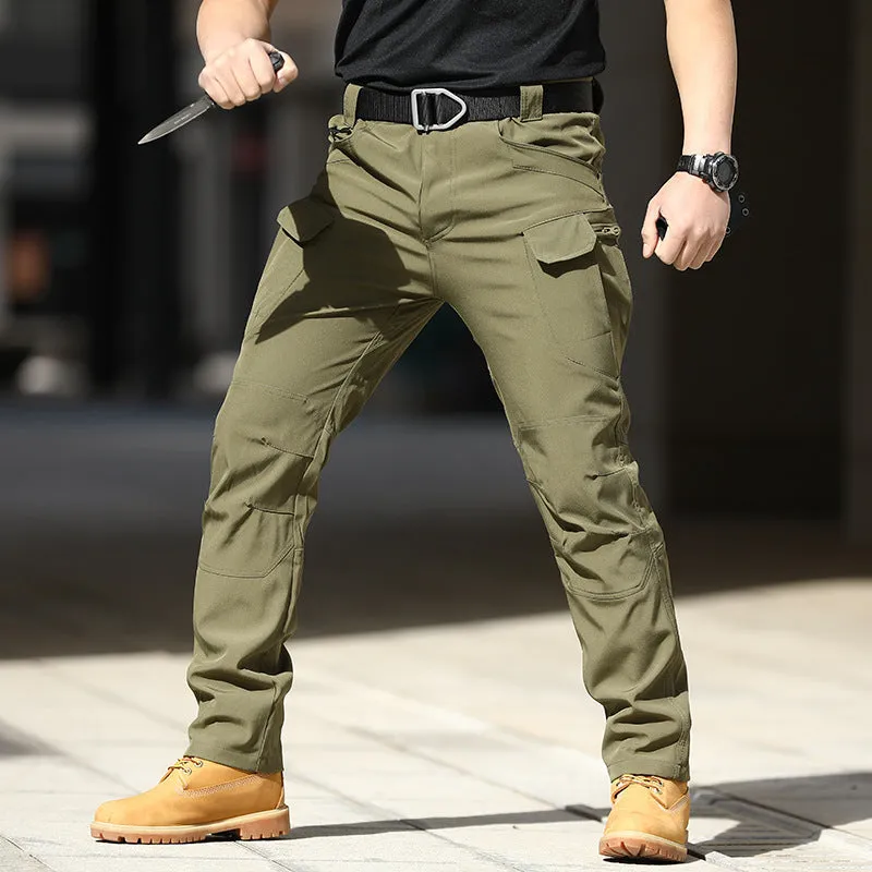 IX9 Multi-pocket Overalls Mens Outdoor Waterproof Canvas Fabric Woven Customization Casual Camo Straight Pockets tactical pants