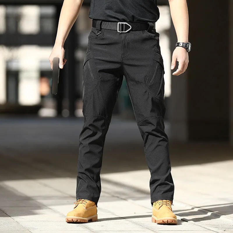 IX9 Multi-pocket Overalls Mens Outdoor Waterproof Canvas Fabric Woven Customization Casual Camo Straight Pockets tactical pants