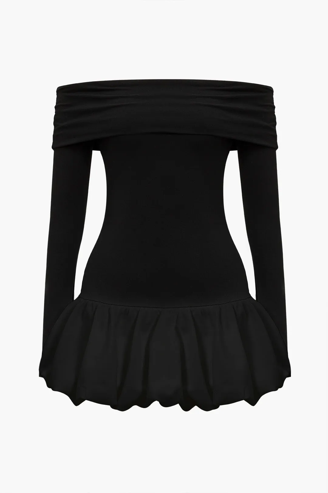 Jade - Off Shoulder Patchwork Woman's Mini Dress