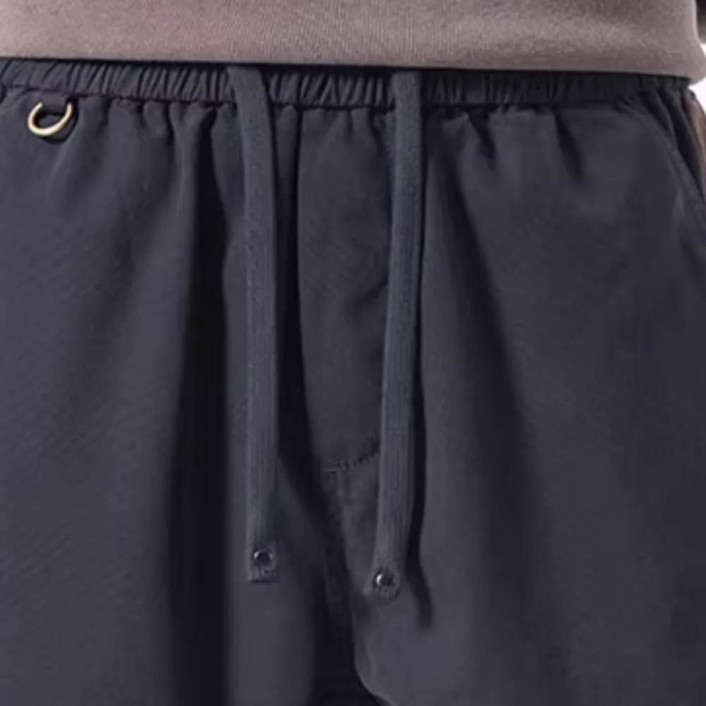Japanese Contrasting Cargo Pants
