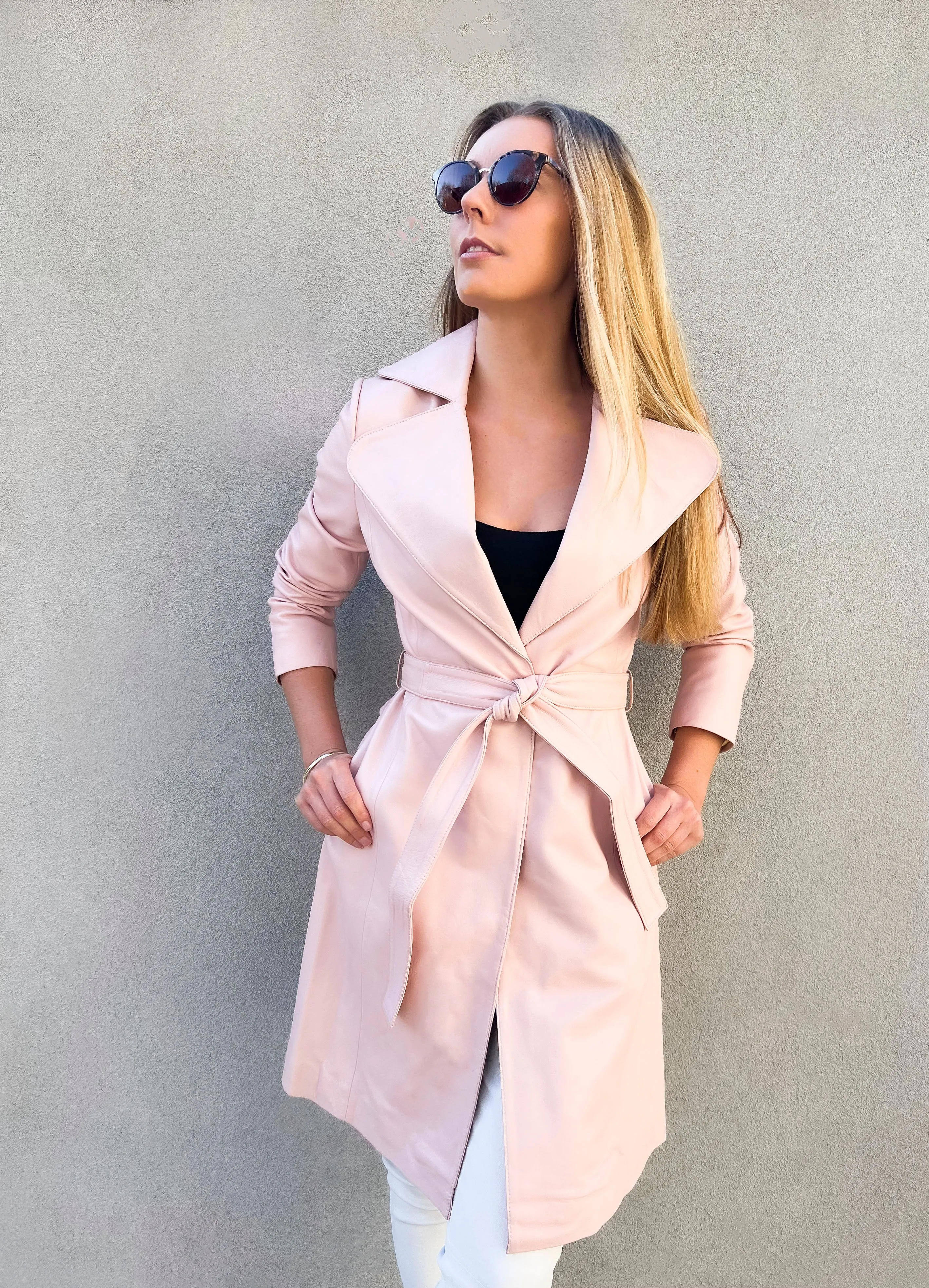 Jene Leather Trench