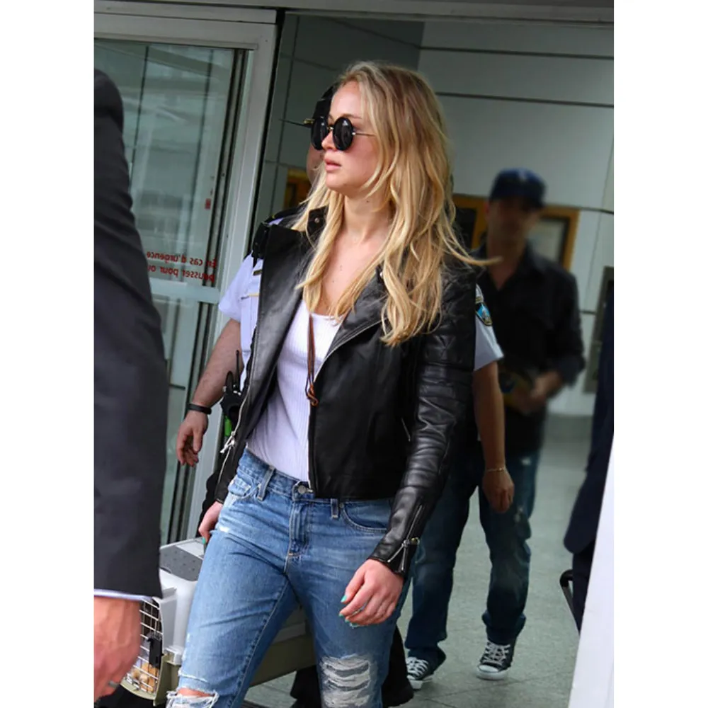 Jennifer Lawrence Leather Jacket