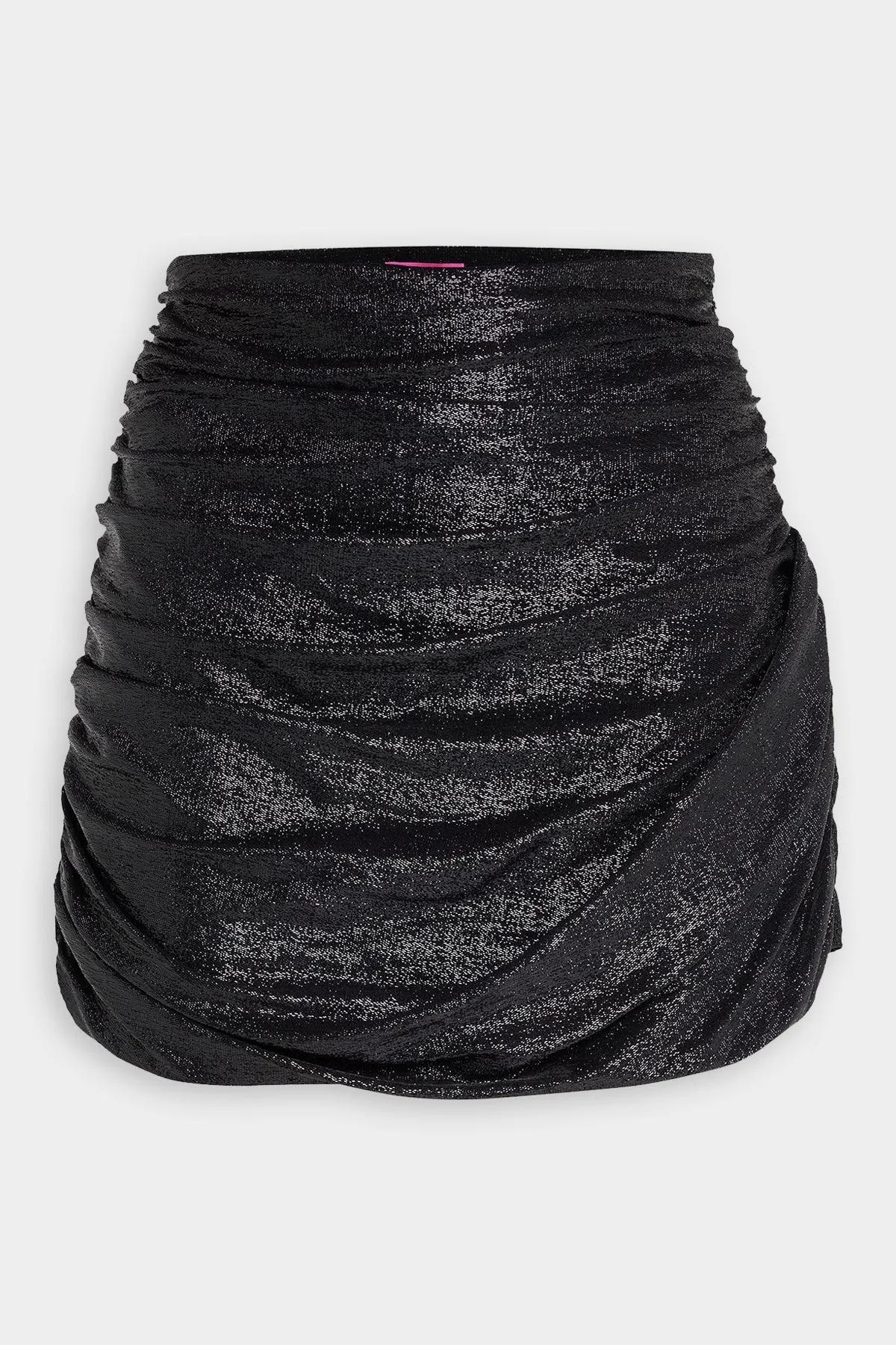 Kanda Lurex Mini Skirt in Black