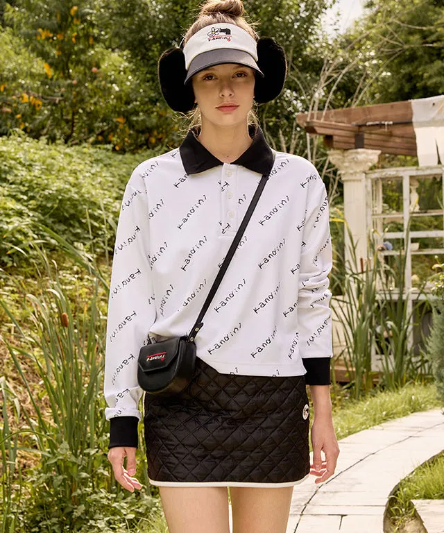 KANDINI Quilting Padded Mini Skirt - Black