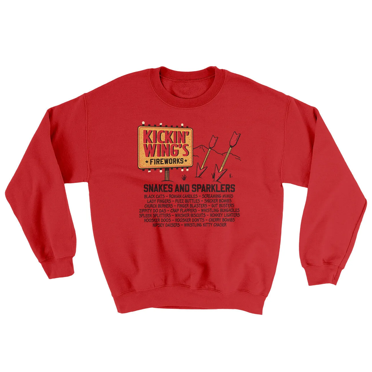 Kickin' Wing's Fireworks Ugly Sweater
