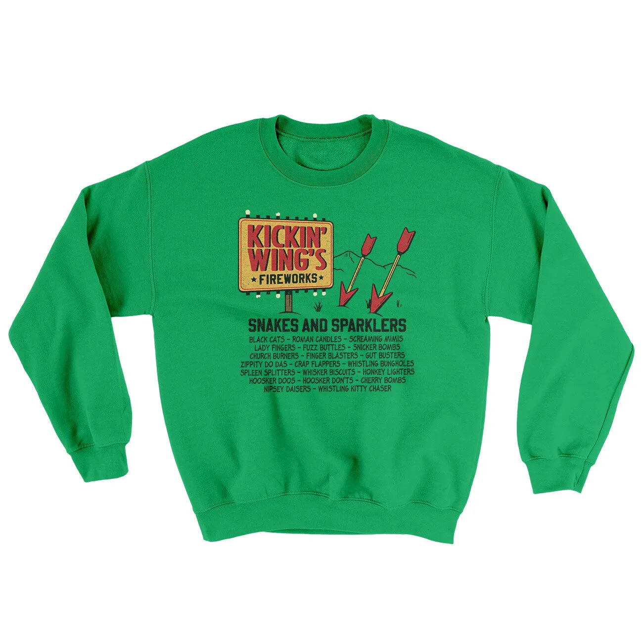 Kickin' Wing's Fireworks Ugly Sweater