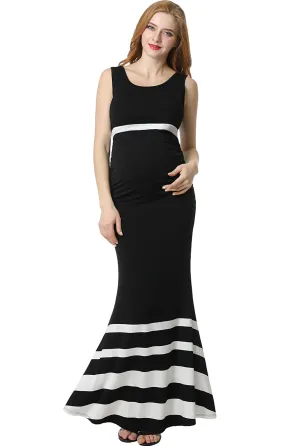 Kimi   Kai Maternity "Cortana" Mermaid Maxi Dress