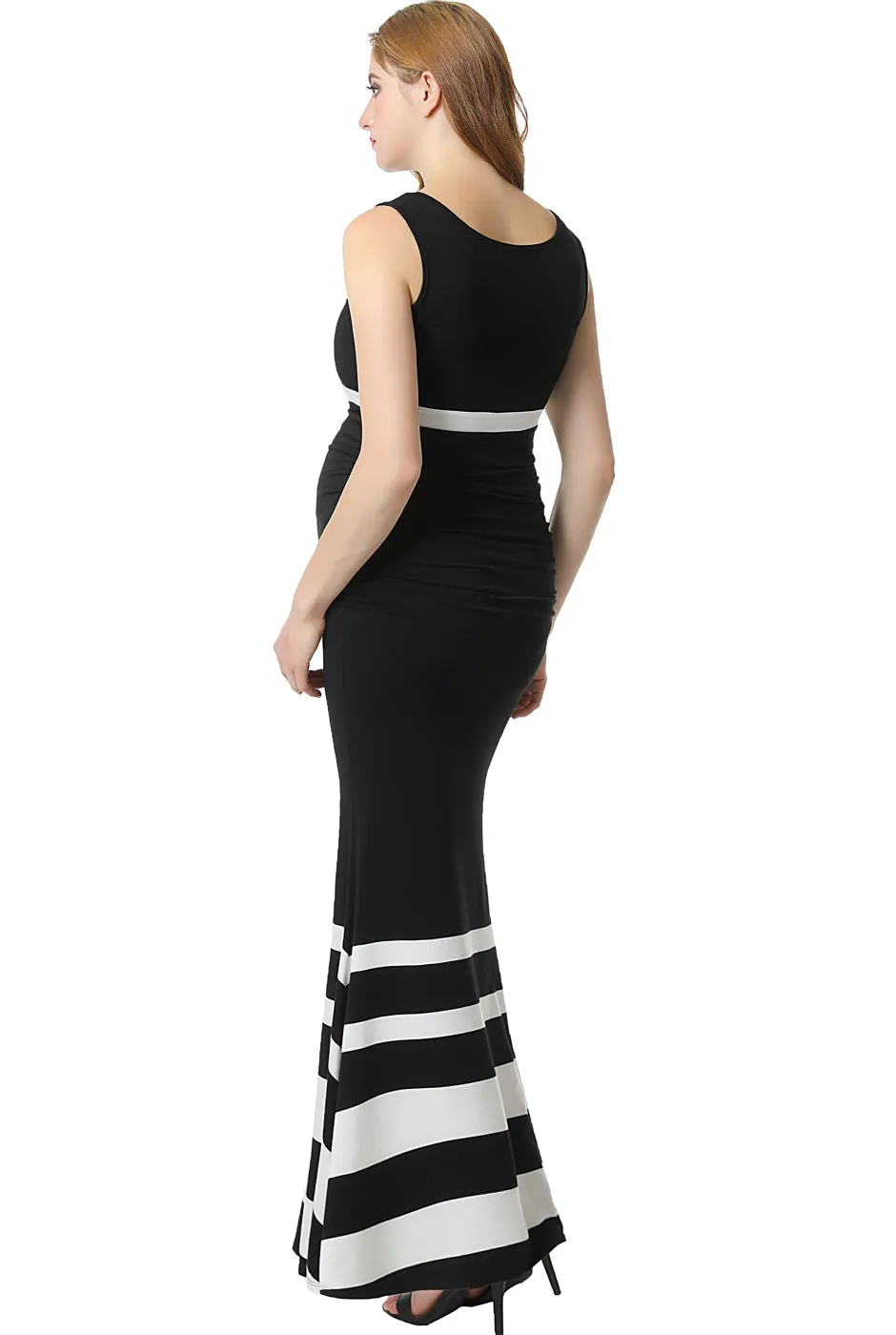 Kimi   Kai Maternity "Cortana" Mermaid Maxi Dress