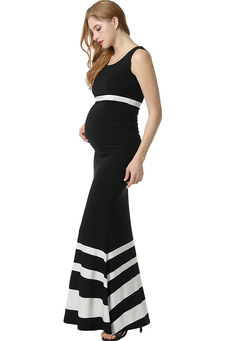 Kimi   Kai Maternity "Cortana" Mermaid Maxi Dress
