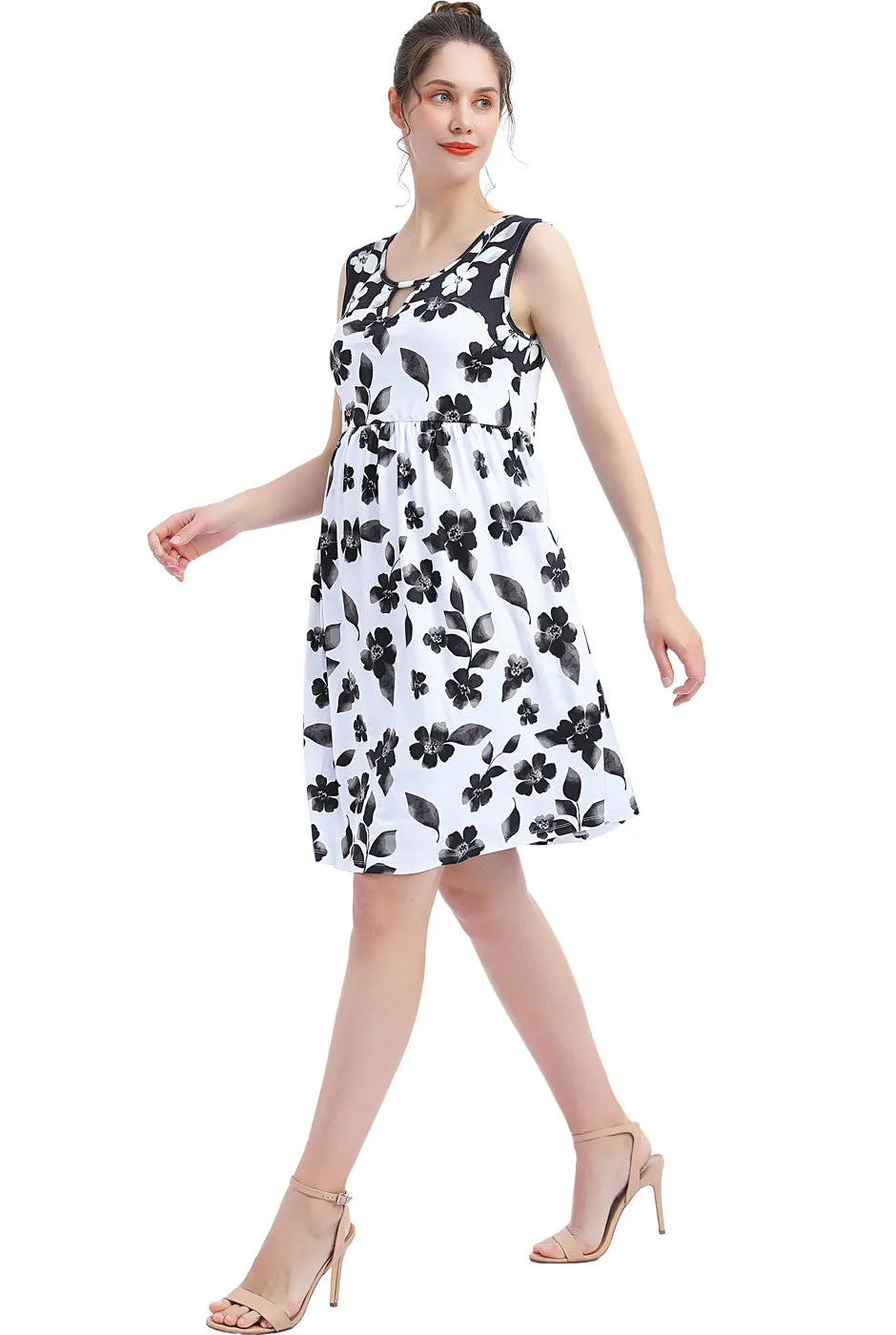 Kimi   Kai Maternity "Eliana" Skater Dress