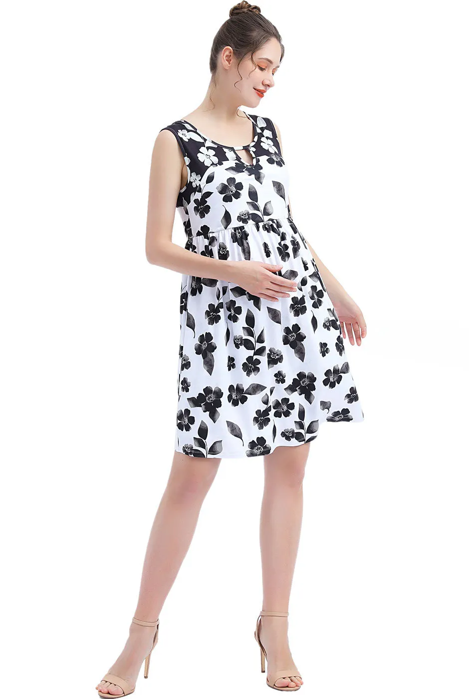 Kimi   Kai Maternity "Eliana" Skater Dress