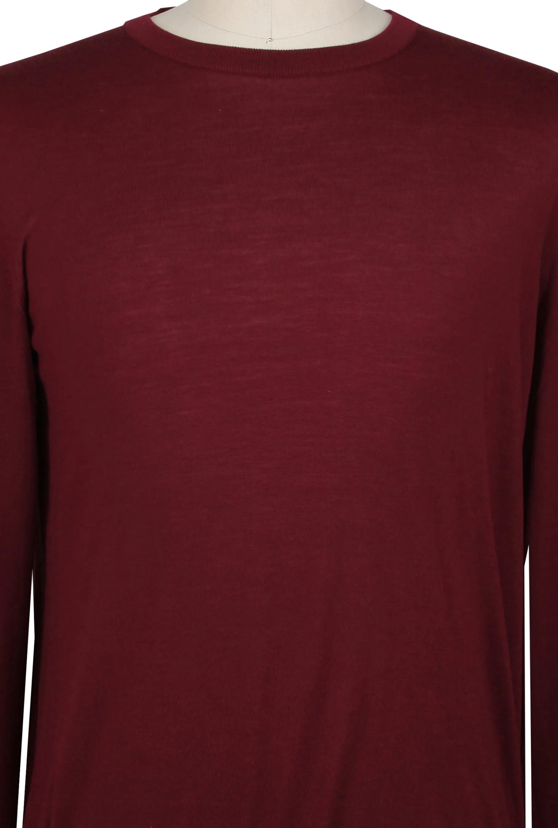 Kiton Burgundy Red Crewneck Sweater