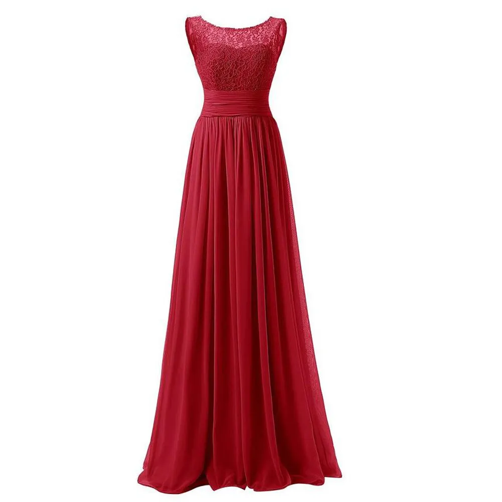 Lace Bridesmaid Dress Long Prom Wedding Maxi Dress Bodycon Party Dress